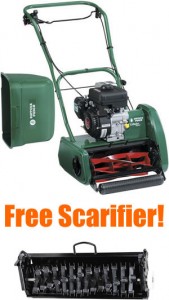 Qualcast Suffolk Punch 17SK Petrol Cylinder Lawn Mower. 